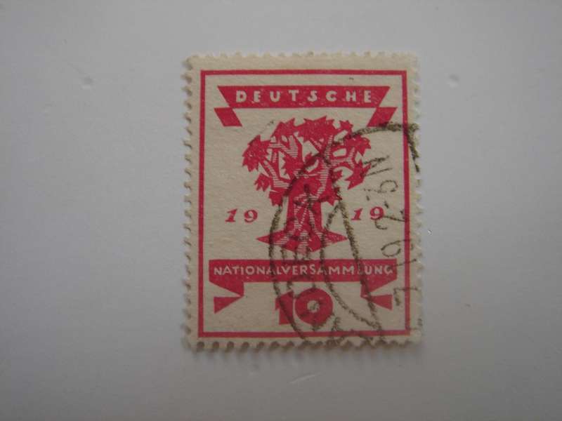 1919 Deutsches Reich MiNr 107 used, stamped