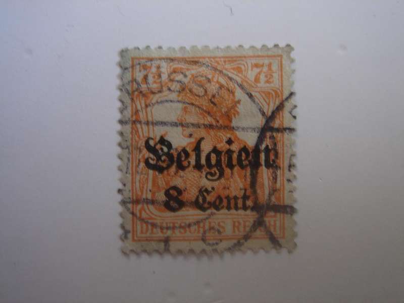 1916/18 Deutsches Reich - Belgien MiNr 13 a I used, stamped