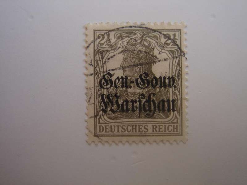 1916/17 General-Gouvernement - Germania optd - MiNr 6 a used, stamped