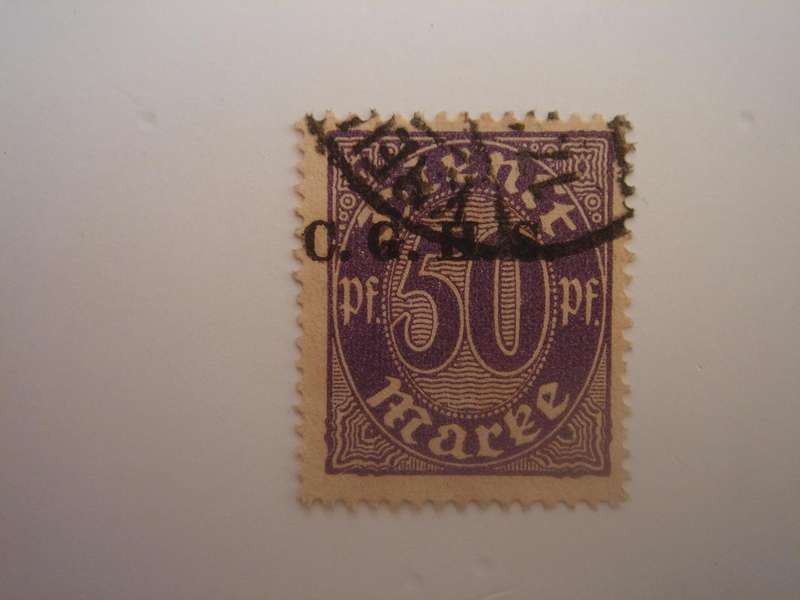 1920 Oberschlesien - Dienstmarke optd - MiNr 14 used, stamped