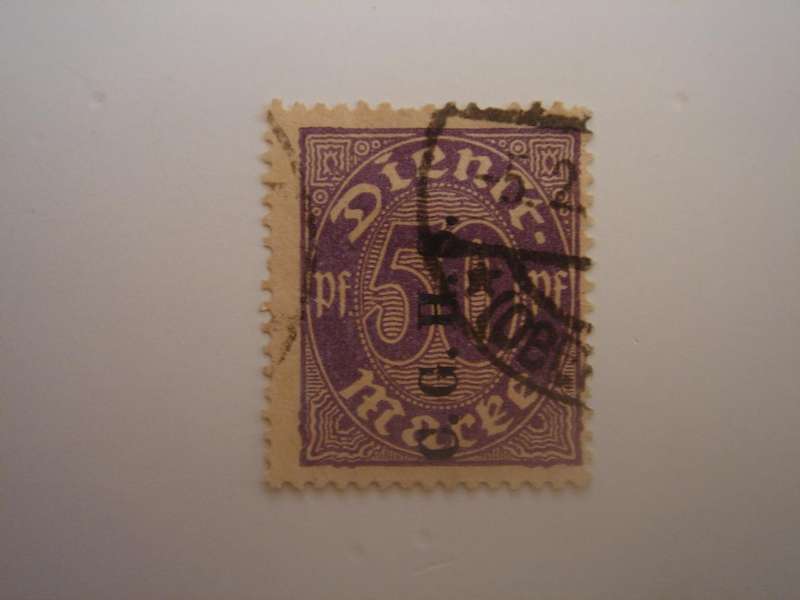 1920 Oberschlesien - Dienstmarke optd - MiNr 14 used, stamped