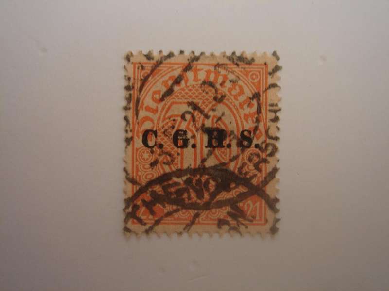 1920 Oberschlesien - Dienstmarke optd - MiNr 5 used, stamped