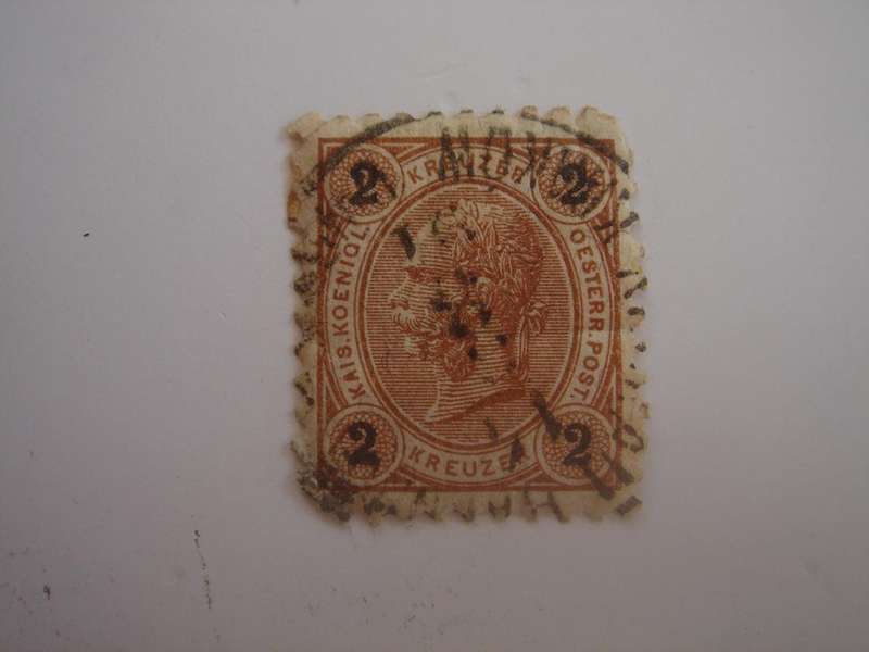 1890 Austria - Numerals 2 K - SG80 used, stamped