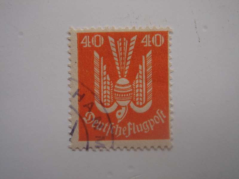 1922 Deutsches Reich Flugpostmarke MiNr 211 used, stamped