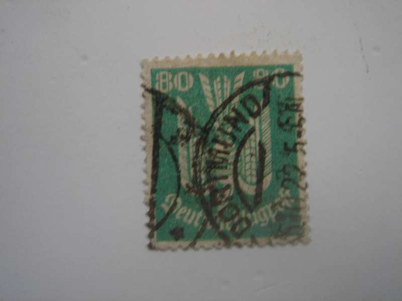 1922 Deutsches Reich Flugpostmarke MiNr 214 used, stamped