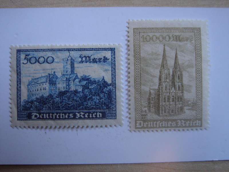 1923 Deutsches Reich MiNr 261-262 a MNH