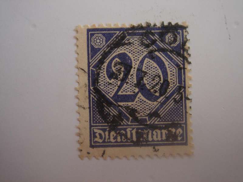 1920 Deutsches Reich Dienstmarke MiNr 26 used, stamped