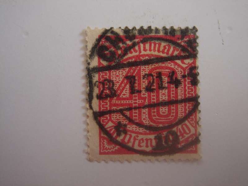 1920 Deutsches Reich Dienstmarke MiNr 28 used, stamped