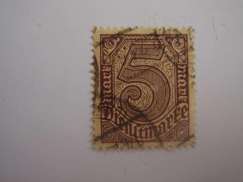 1920 Deutsches Reich Dienstmarke MiNr 33 a used, stamped