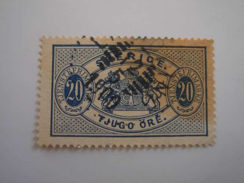 1874 Sweden - Official Stamp - SG O36 used, stamped