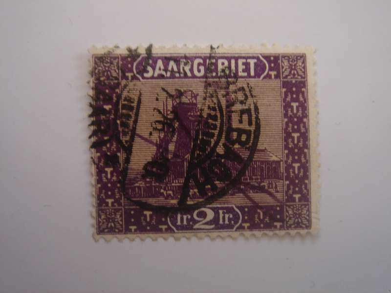 1922 Saargebiet MiNr 95 used, stamped