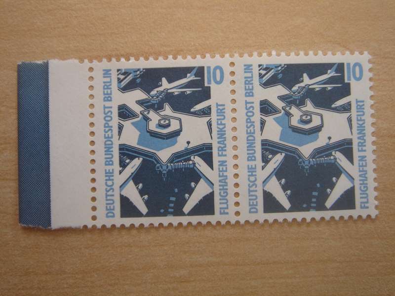 1988 West Berlin MiNr 798 A MNH horizontal pair with border