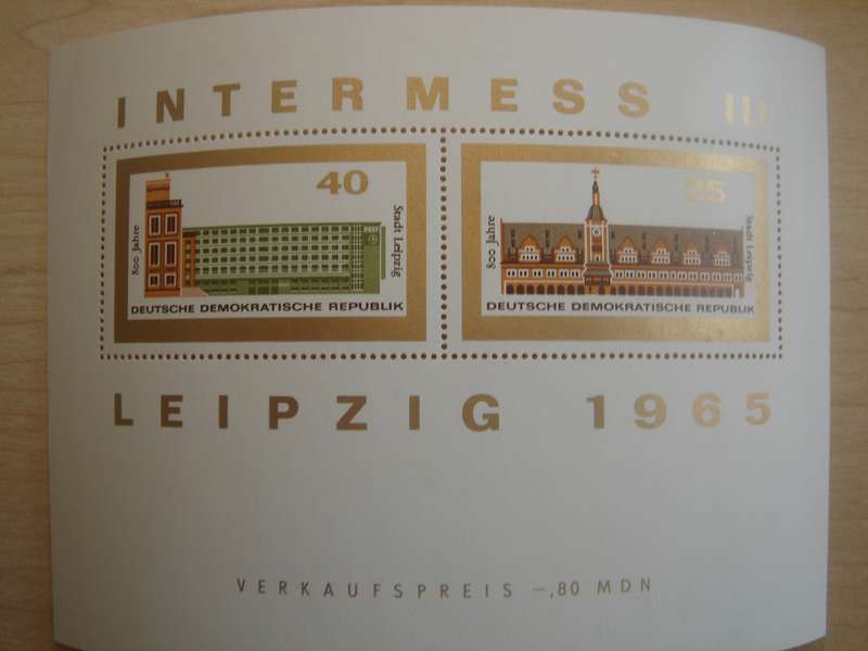 1965 DDR MiNr 1127+1128 MNH in Block 24