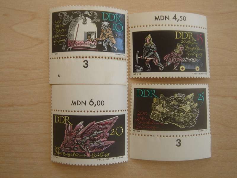 1965 DDR MiNr 1142-1145 MNH with borders
