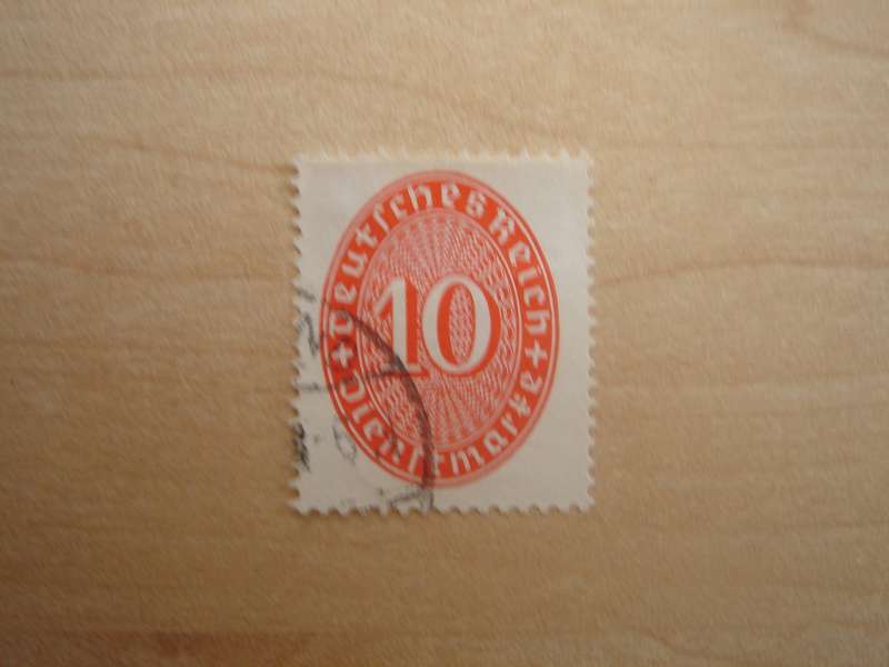 1929 Deutsches Reich Dienstmarken MiNr 123 Y used, stamped