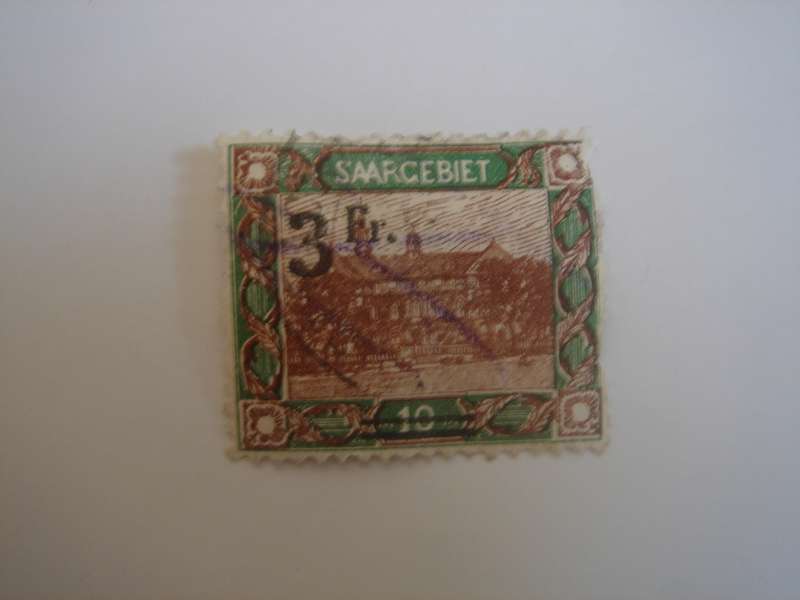 1921 Saargebiet MiNr 82 A used, stamped