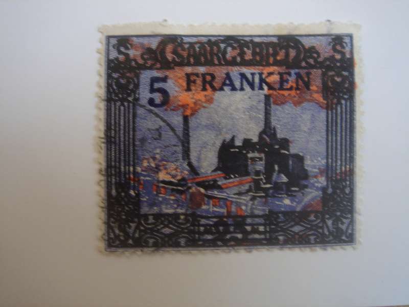 1921 Saargebiet MiNr 83 used, stamped