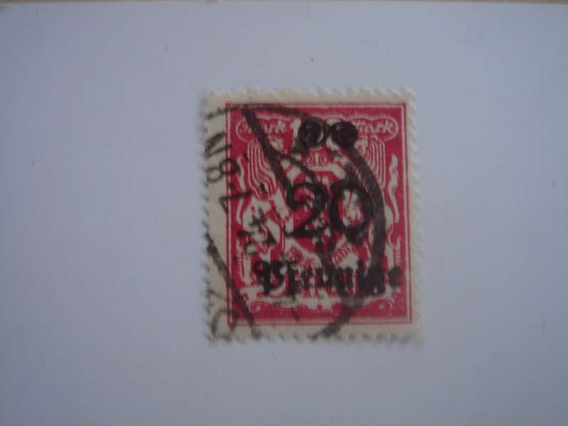 1923 Danzig MiNr 183 used, stamped