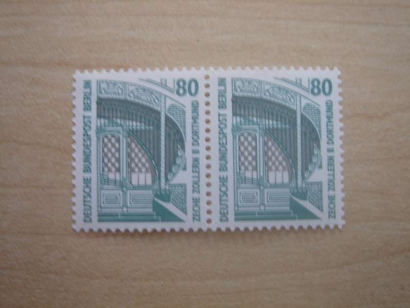 1987 West Berlin MiNr 796 A horizontal pair MNH
