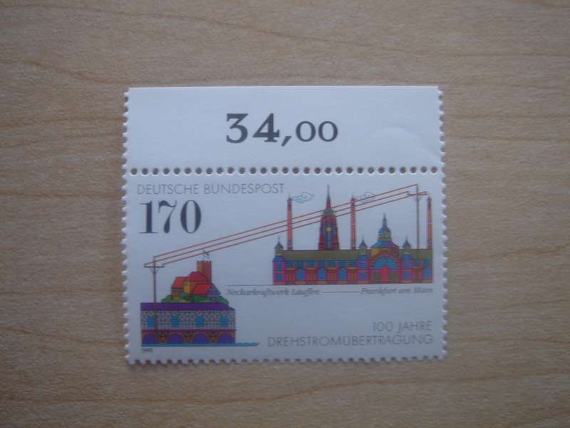1991 Deutschland MiNr 1557 MNH with border