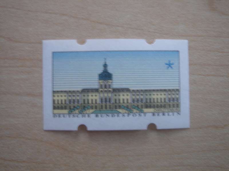 1987 West Berlin ATM MiNr 1 - MNH (mis-print with no value on it)