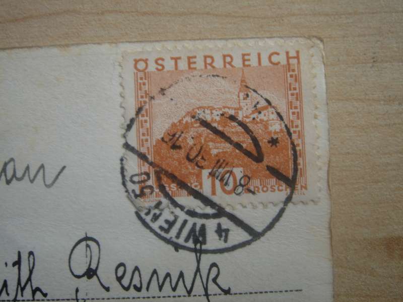 1929 Austria - Gussing 10 Gr stamped on postcard from Vienna