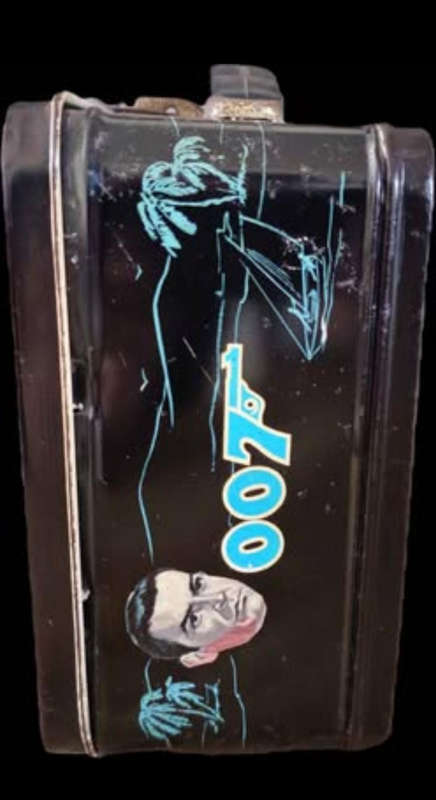1966 James Bond 007 Metal Lunchbox by Aladdin Industries (Highly Collectable)