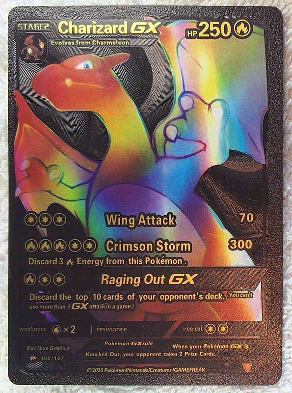 Charizard GX - Black Foil & Gold Shine - 150/147 (SECRET RARE)