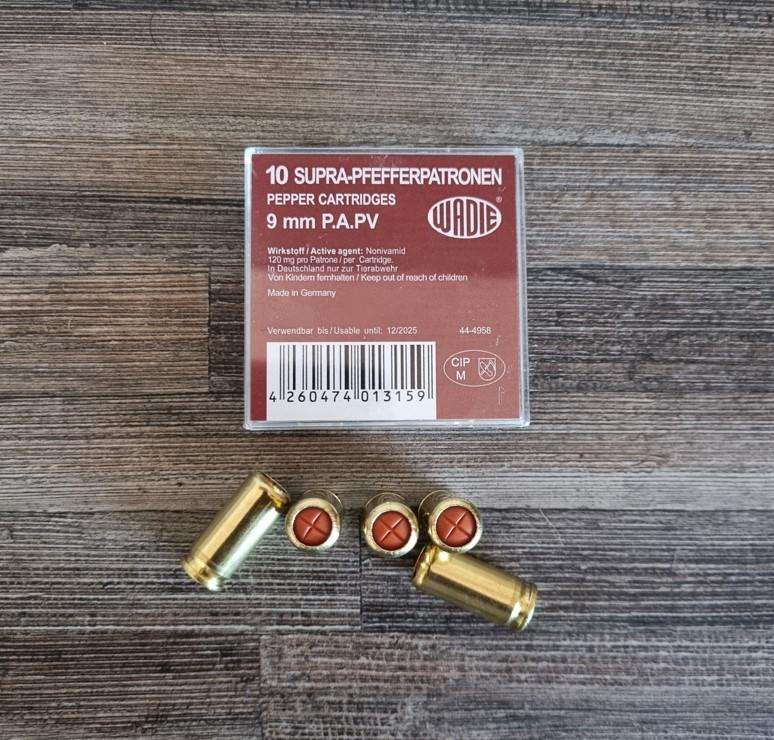 9mm P.A.K. Pepper Rounds (Box of 10)