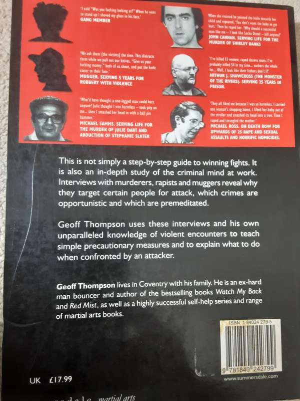 Dead Or Alive The Choice is Yours The Definitive Self Protection Book by Geoff Thompson