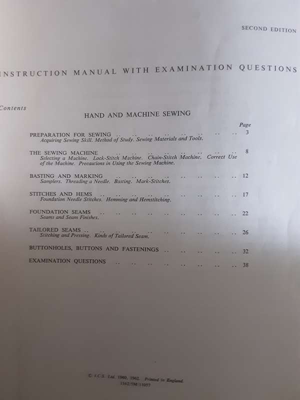 Dressmaking 13 booklets nbred 1 to 10 by The Institute of Domestic Arts published 1962