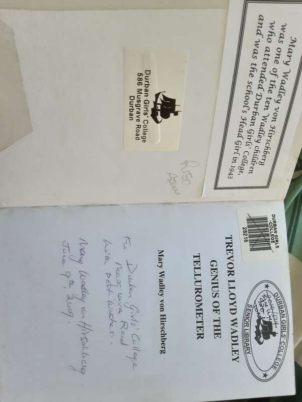 Trevor Lloyd Wadley, Genius of the Tellurometer by Mary Wadley von Hirschberg **SIGNED COPY**