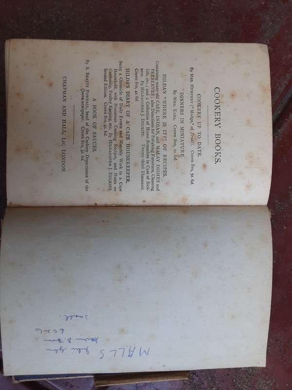 Hilda`s `Where is it` of Recipes by Hildagonda J Duckitt