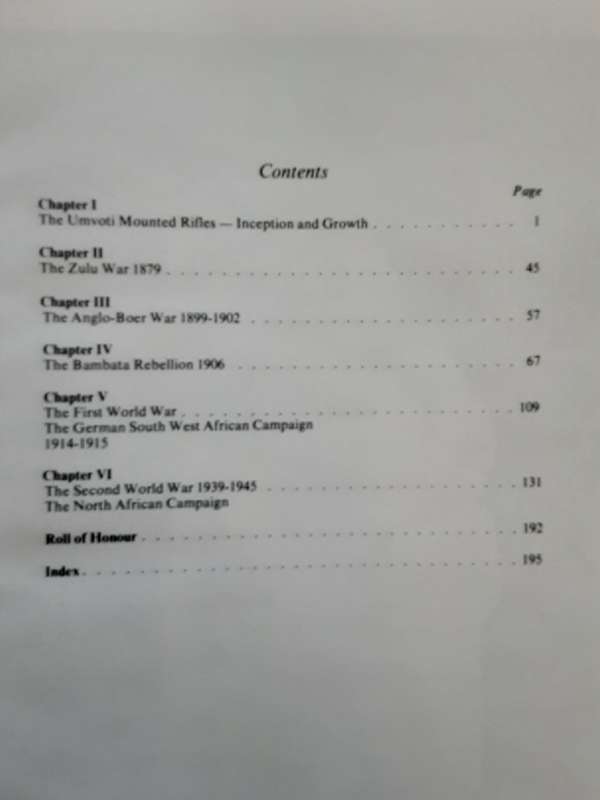 The Umvoti Mounted Rifles 1864 1975 by A J Du Plessis