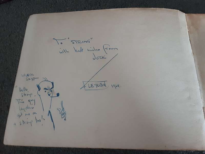 The Leyden Cartoon Book No 2 by Jock Leyden ***Signed and with a drawn cartoon***