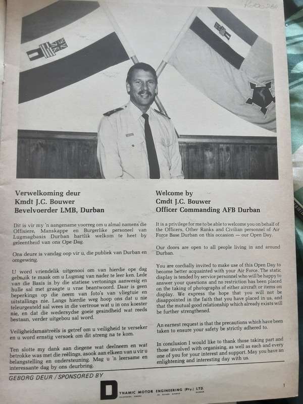 Per Aspera Ad Astra 1920-1970 S A Airfoce Golden Jubilee Souvenir Book & SALM Durban Brochure 1970