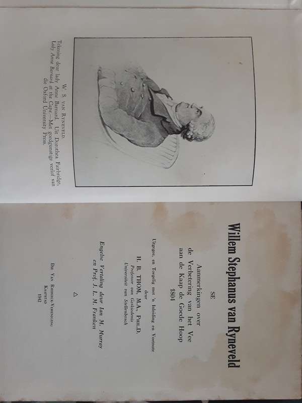 Willem Stephanus van Ryneveld Se Aamerkingen 1804 by H H Thom VRS 23