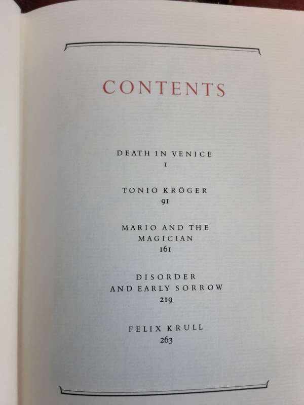 Thomas Mann Stories, A Limited Edition Leatherbound hardcover from Franklin Library