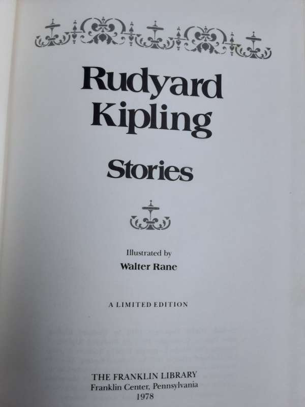 Rudyard Kipling Stories illustrated by Walter Rane for The Franklin Library **Limited Edition**