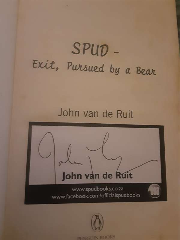 Spud, Exit, Pursued by a Bear by John Van De Ruit **Limited/Signed Edition**
