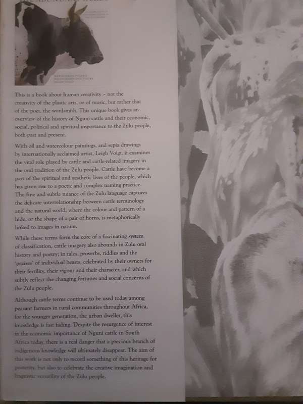 The Abundant Herds Celebration of Nguni Cattle of the Zulu People by M Poland **Signed copy