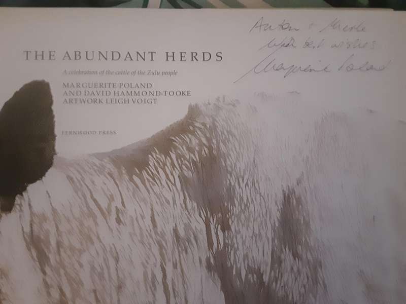The Abundant Herds Celebration of Nguni Cattle of the Zulu People by M Poland **Signed copy