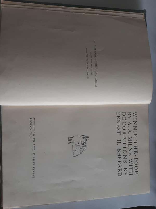 Winnie The Pooh by A A Milne with decorations by Ernest H Shepherd ***First Edition 1926**