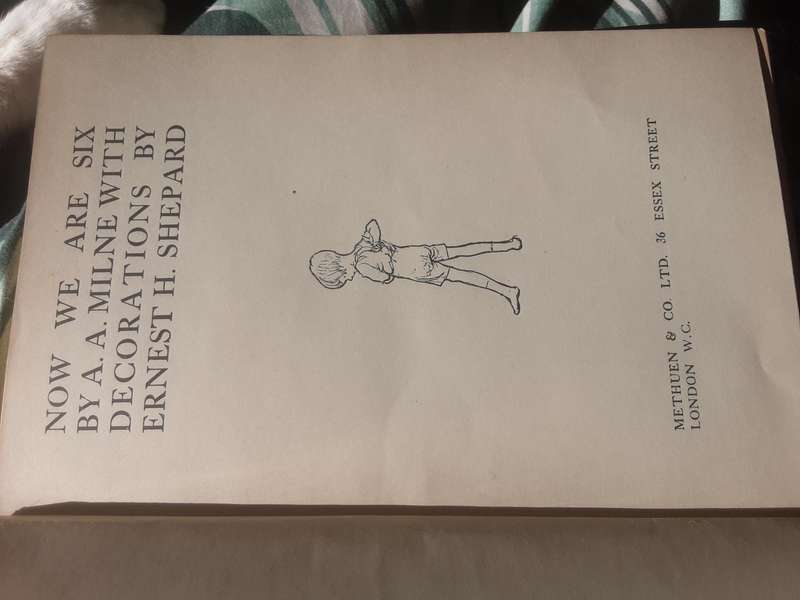 Now We Are Six by A A Milne decorations by Ernest H Shepherd **First Edition **