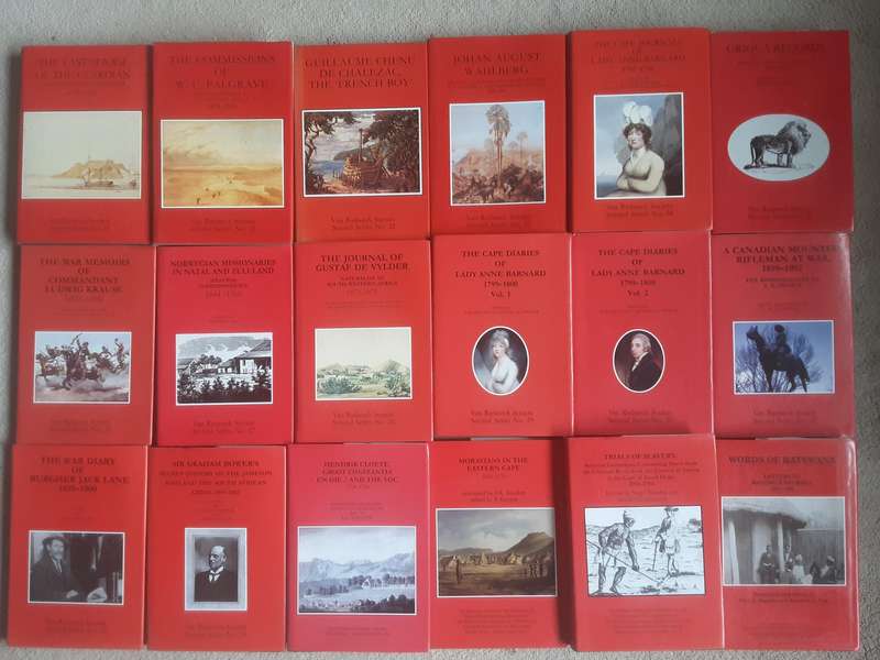 Van Riebeeck Society Second Series 18 volumes from No 20 to No 37 complete in as new condition