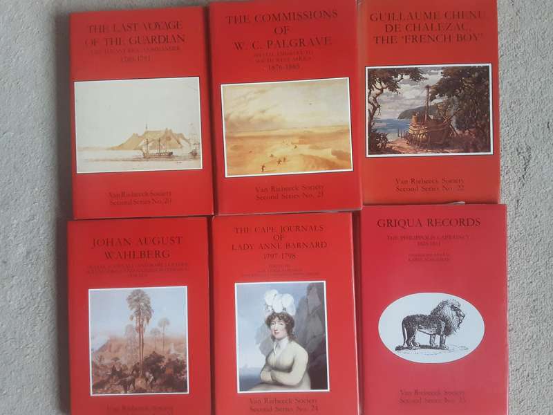 Van Riebeeck Society Second Series 18 volumes from No 20 to No 37 complete in as new condition