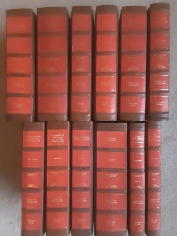 A set of 12  Classics of Exploration Leather-Bound Facsimile Editions of Original Titles