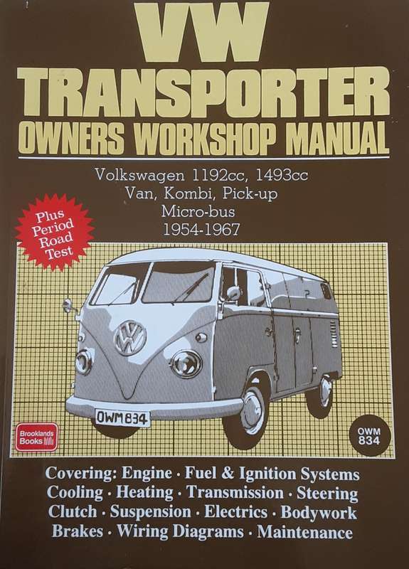 VW Tranporter Owners Workshop 1954 to 1967 by Brookland Books