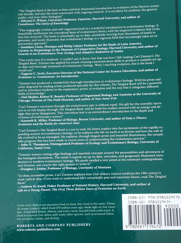 The Tangled Bank An Introduction to Evolution  by Carl Zimmer