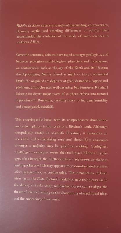 Riddles in Stone, Controversial Theories & Myths about Siuth Africa`s Geological  Past by H Eales